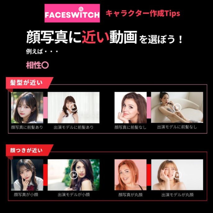 FACESWITCHのコツ
